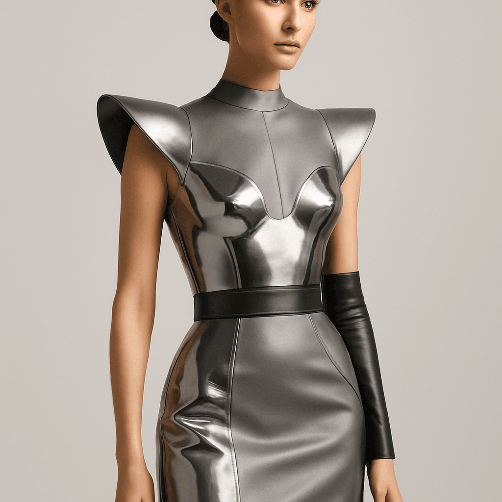 Vestidos inspirados en Moda Futurista de Lujo para mujer — Materiales y acabados: la diferencia entre “futurista” y “barato”