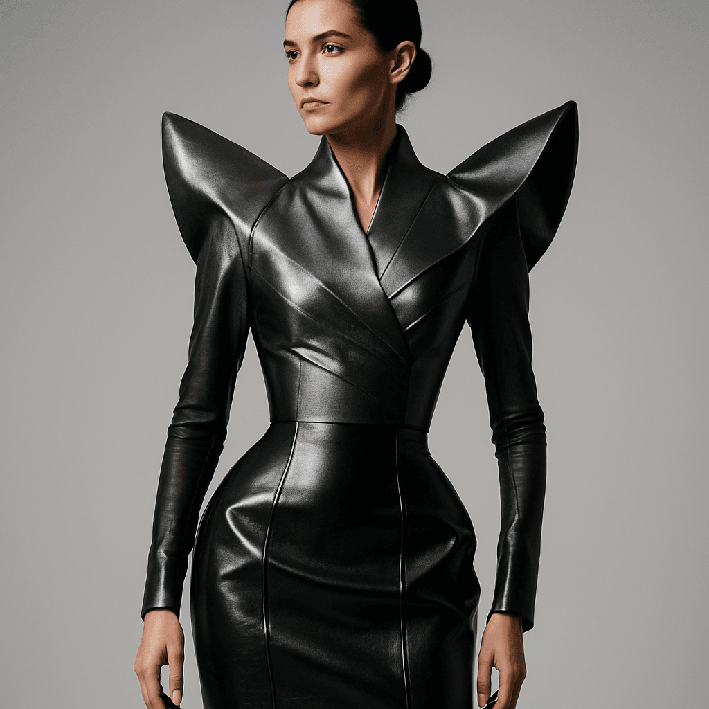 Moda Futurista de Lujo: Innovación, Siluetas y Materiales Premium
