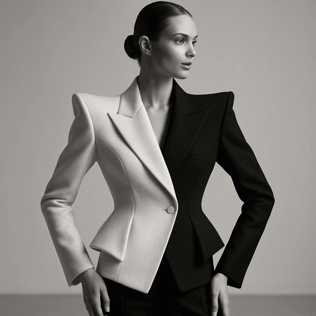 Chaquetas y siluetas arquitectónicas en Guías de estilo Premium