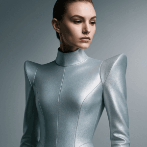 Moda Futurista de Lujo: Siluetas High-Tech y Materiales Inteligentes