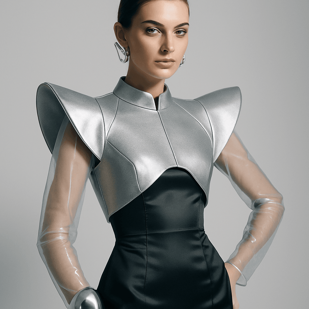 Moda futurista de lujo: tendencias 2026 y piezas icónicas — Tendencias 2026 en moda futurista de lujo (las que realmente verás en armarios premium)