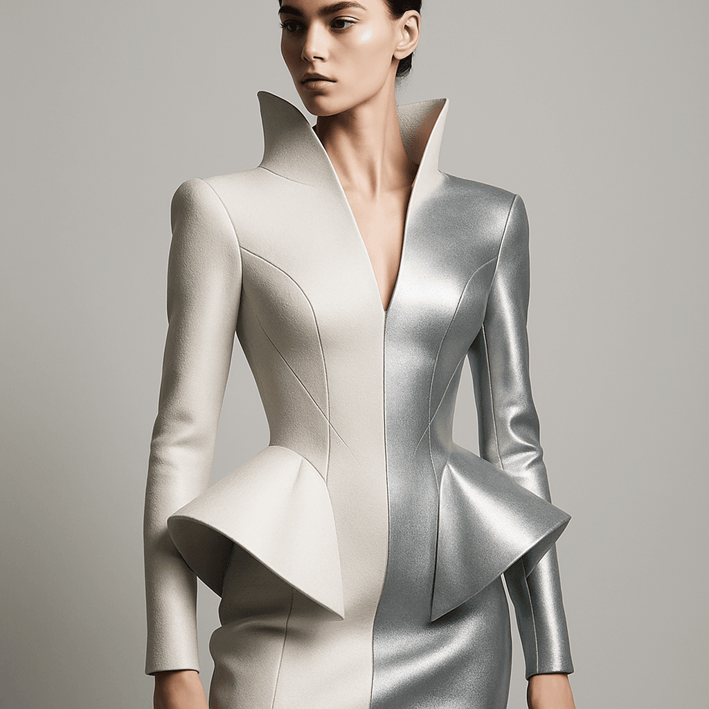 Moda Futurista de Lujo: Siluetas Esculturales y Materiales Inteligentes — Siluetas esculturales: cuando el patronaje se vuelve arquitectura