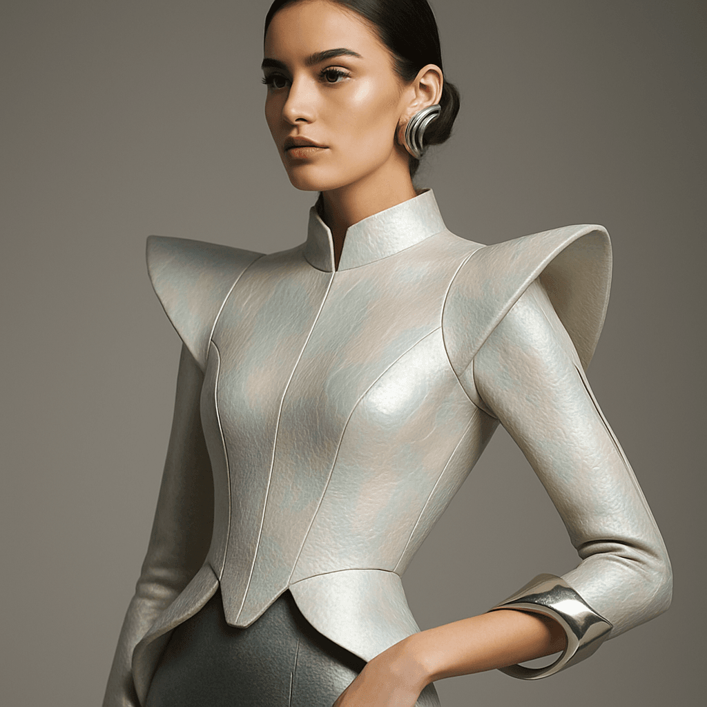 Moda futurista de lujo: siluetas, materiales inteligentes y tendencia 2026 en España — Materiales inteligentes y biomateriales: el verdadero lujo tecnológico